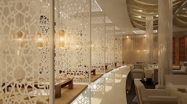 Cắt laser vách ngăn hoa văn