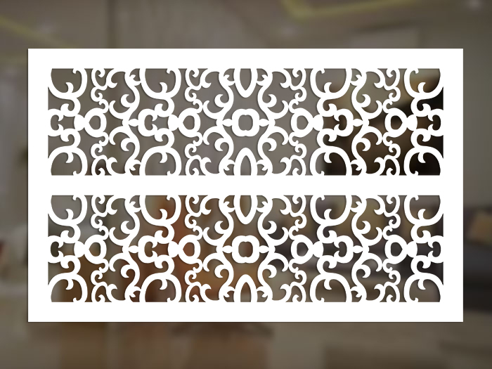 Cắt laser vách ngăn hoa văn