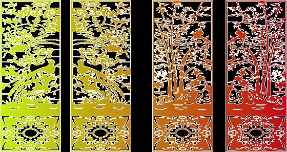 Mẫu cắt laser cổng hoa văn