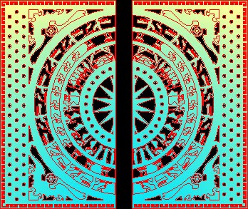 Mẫu cắt laser cổng hoa văn